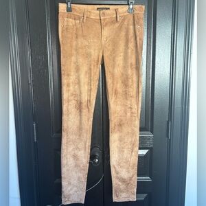 Genetic Denim Tan Suede Skinny Jeans